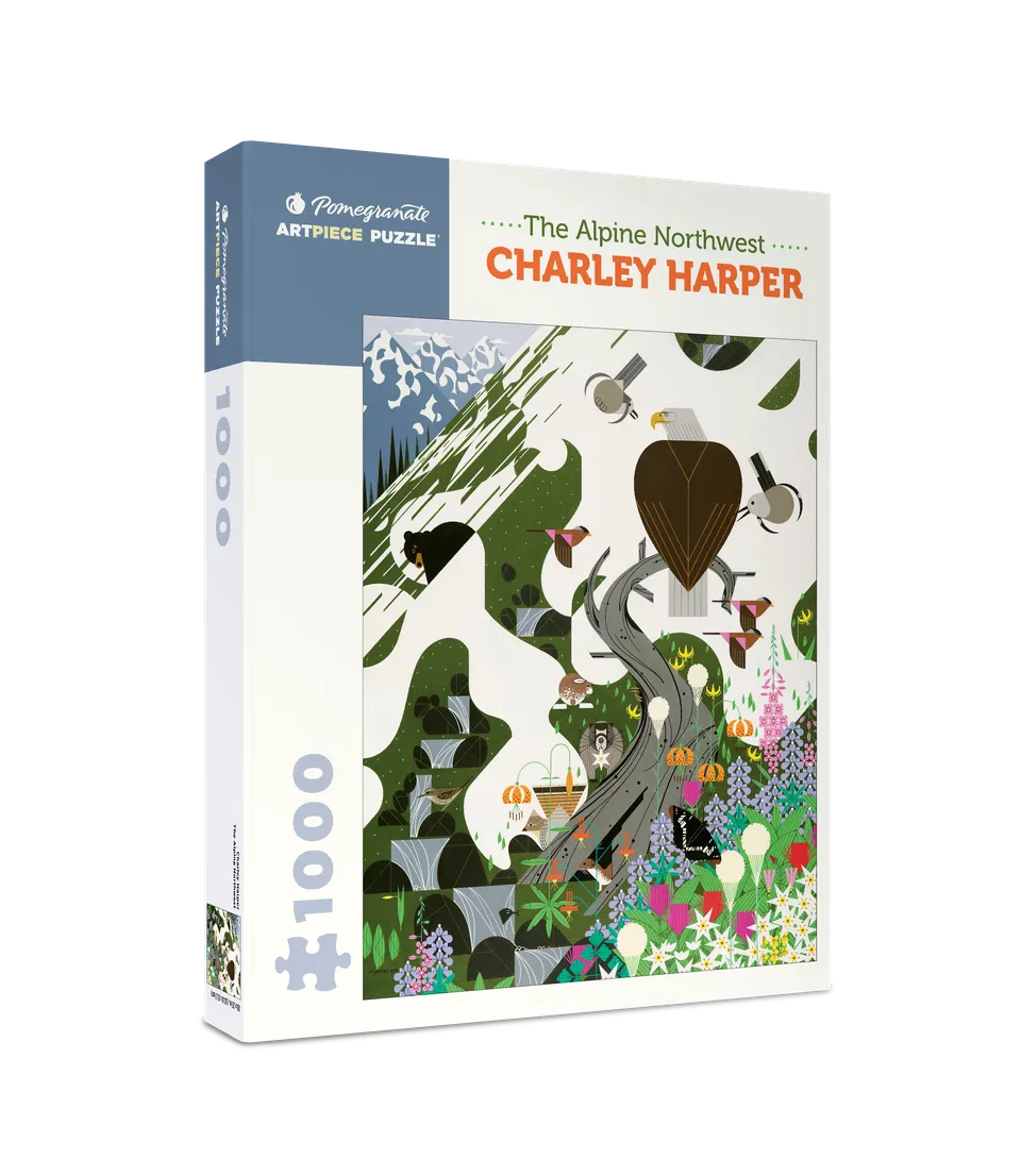 pomegranate-charley-harper-alpine-northwest-puzzle-1000-teile image 1