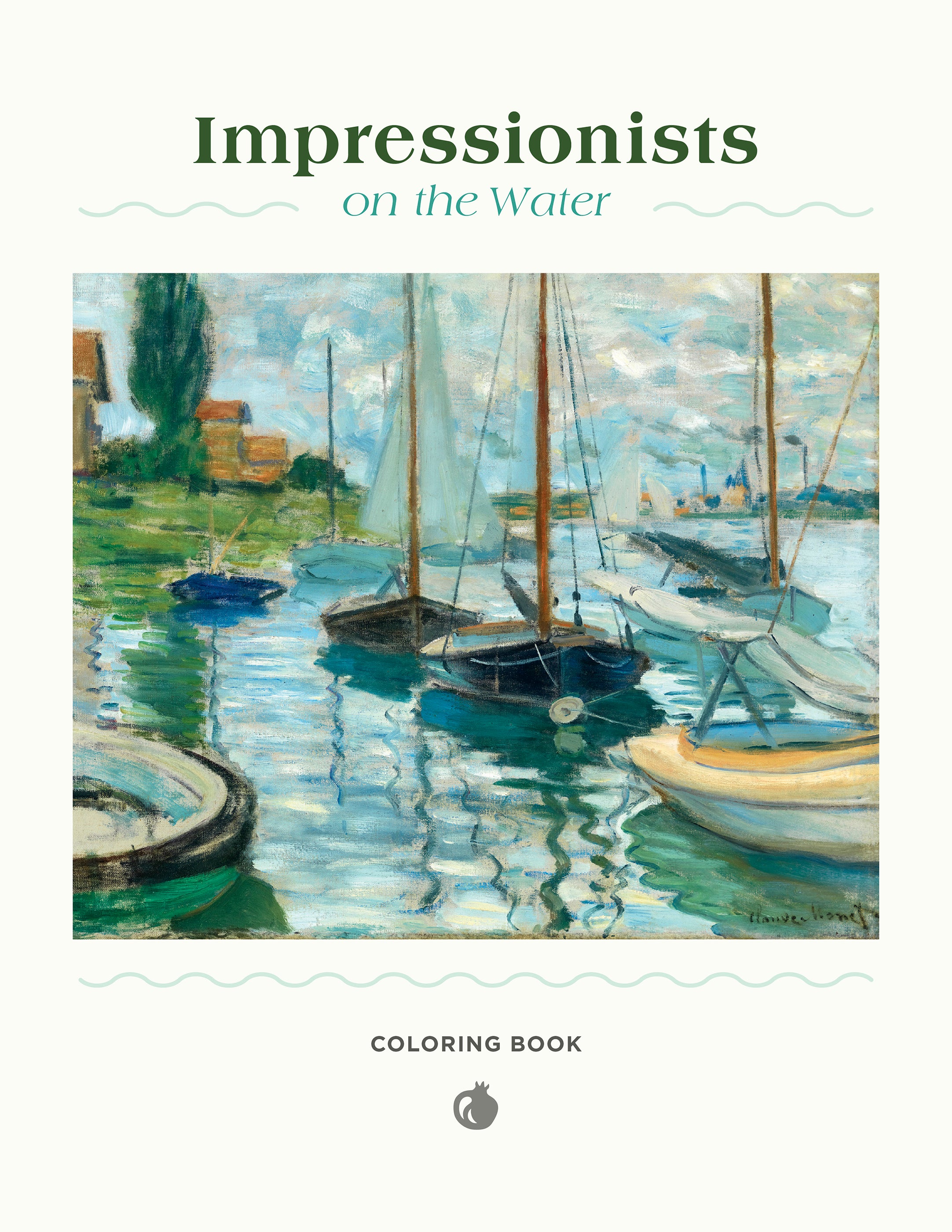 pomegranate-coloring-books-impressionists-on-the-water-malbuch image 2