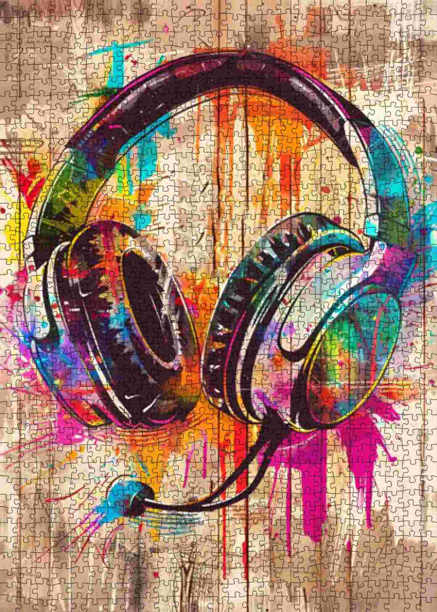 tucocoo-graffiti-headphones-puzzle-1000-teile-neon-motiv image 2