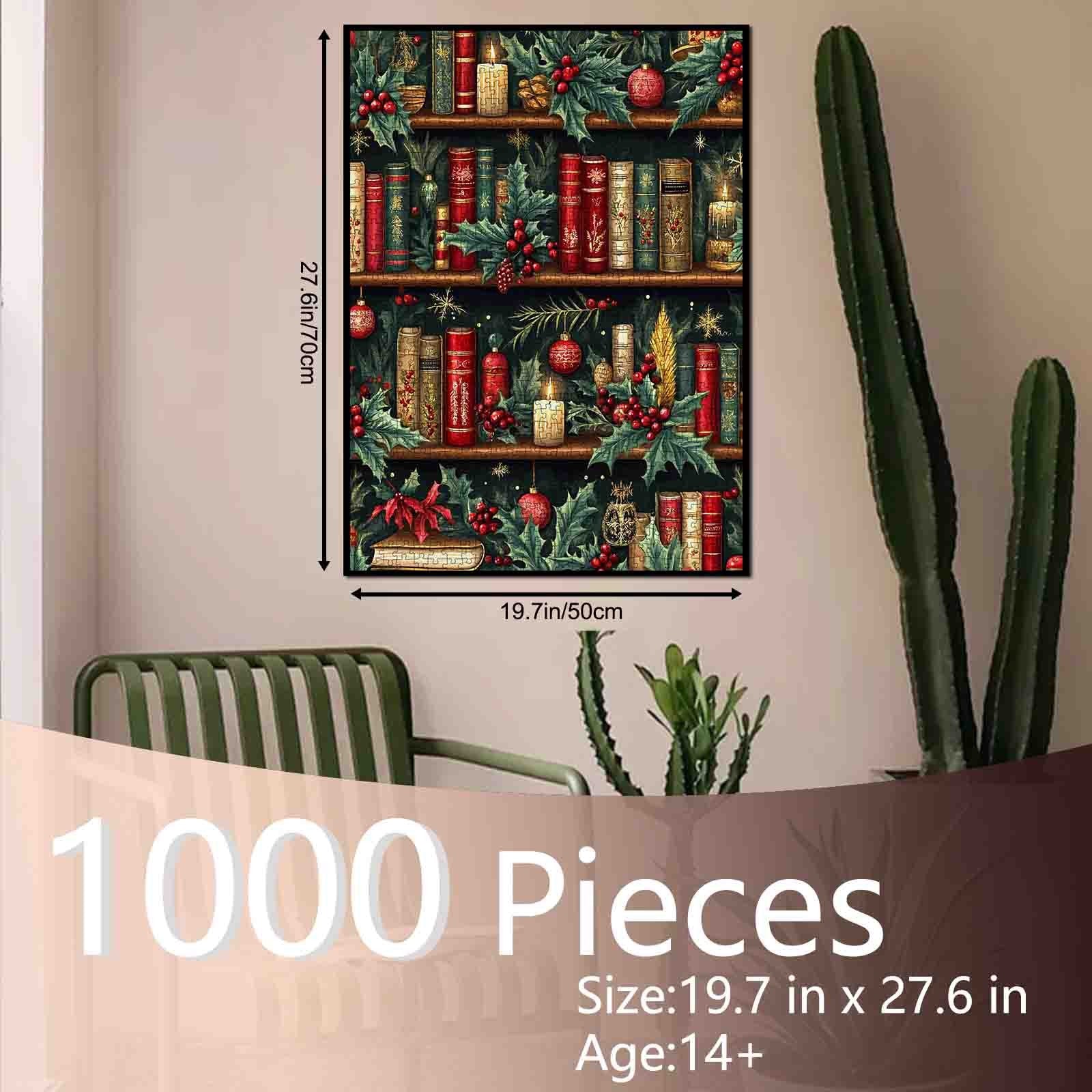 tucocoo-christmas-bookshelf-puzzle-1000-teile-weihnachten image 5