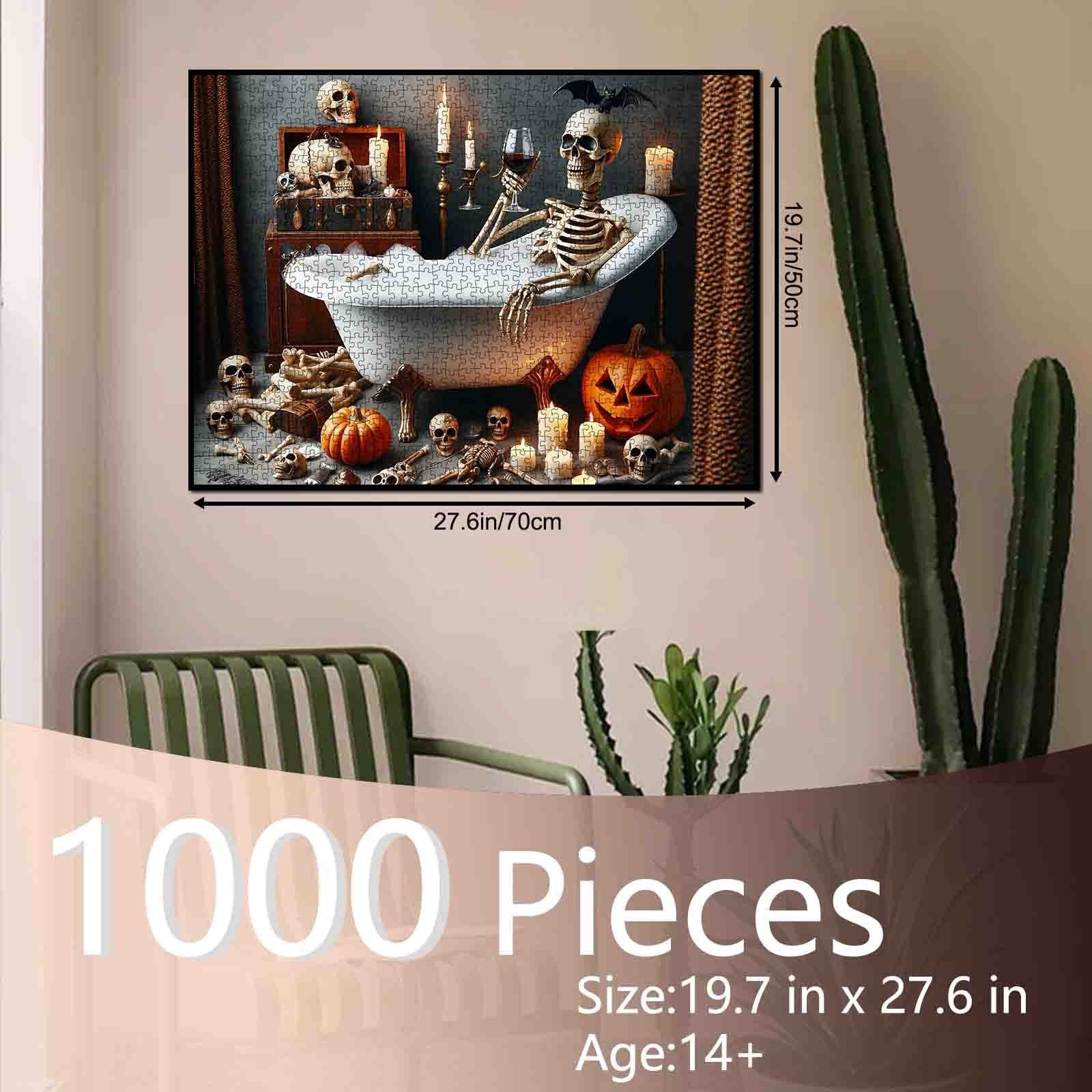 tucocoo-skeleton-bath-puzzle-1000-teile-halloween image 5