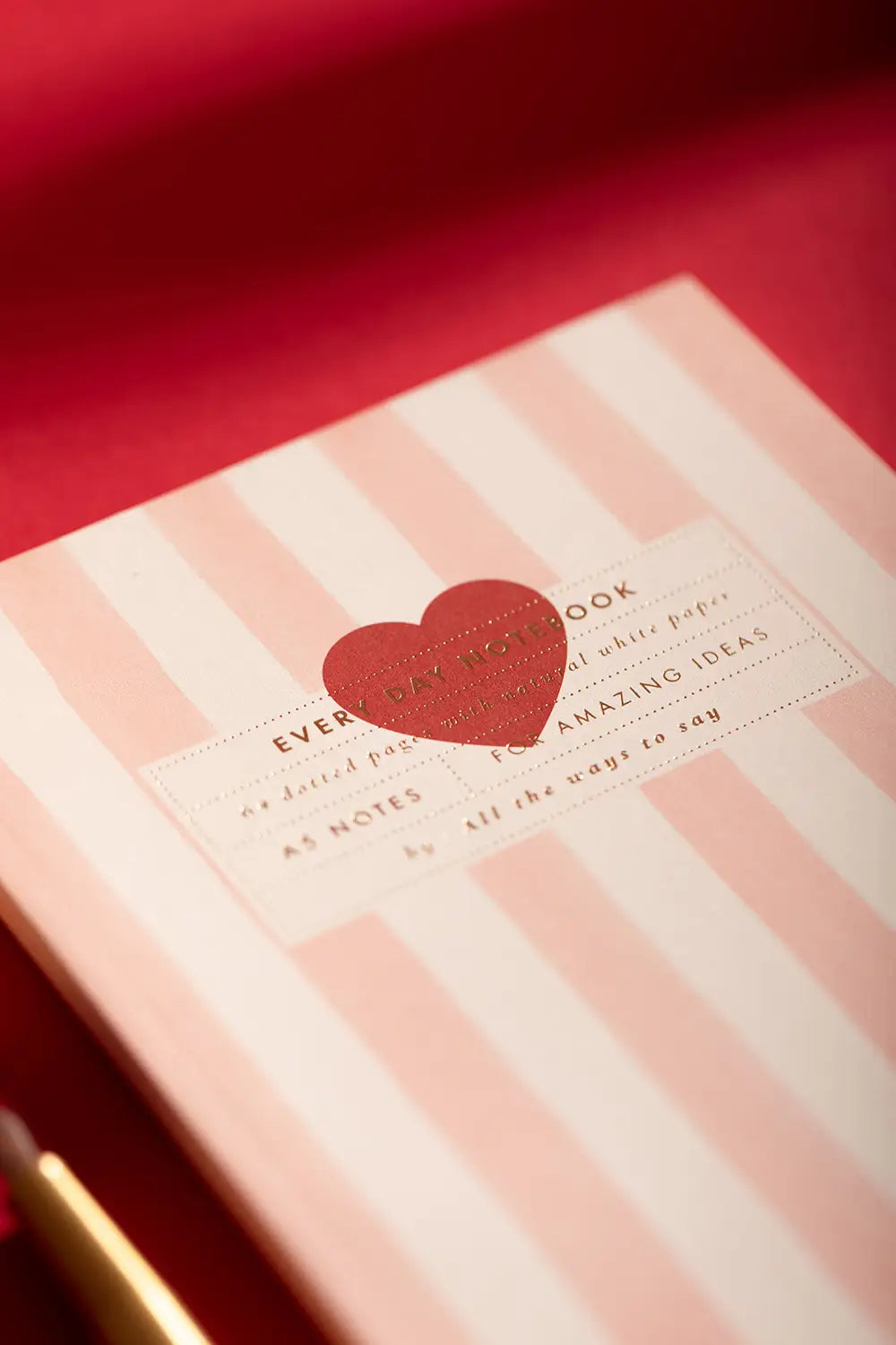 all-the-ways-to-say-pink-stripes-notebook-a5-herz-gold image 3