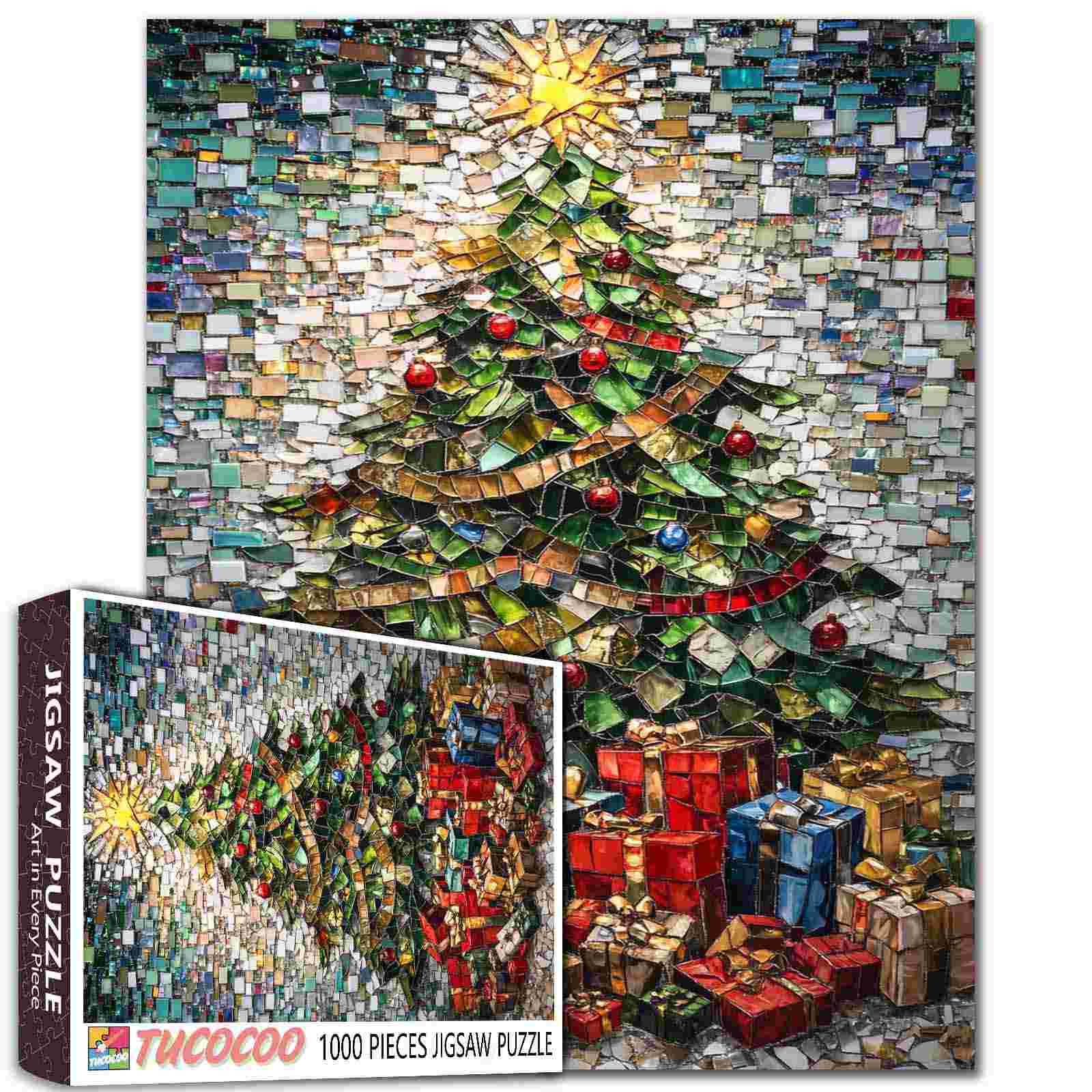 tucocoo-christmas-tree-gifts-puzzle-1000-teile-weihnachten image 1