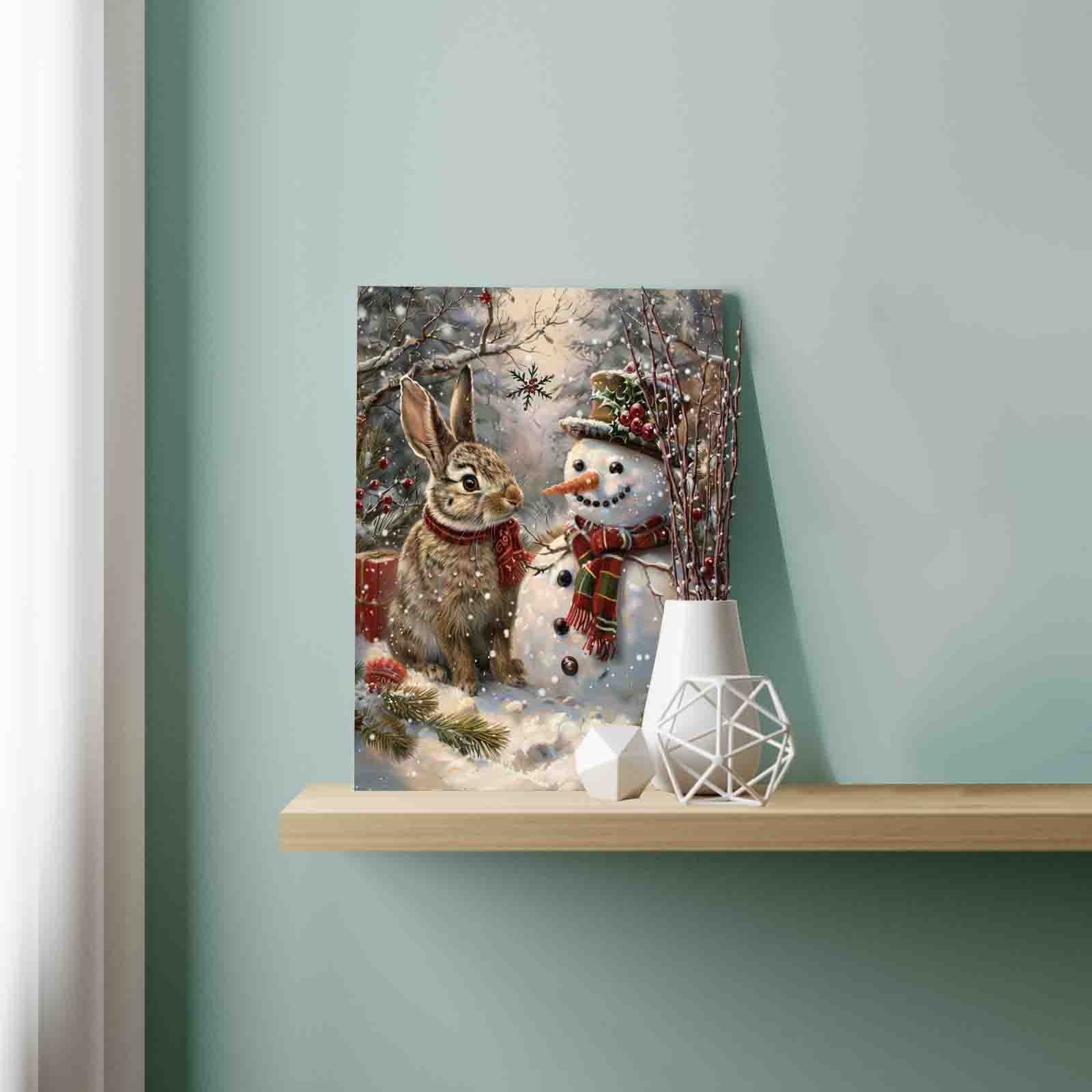 tucocoo-snow-bunny-snowman-malen-nach-zahlen-40x50-weihnachten image 3