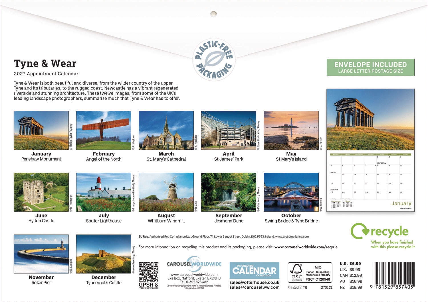 otter-house-tyne-wear-a4-kalender-2027-wandkalender image 2