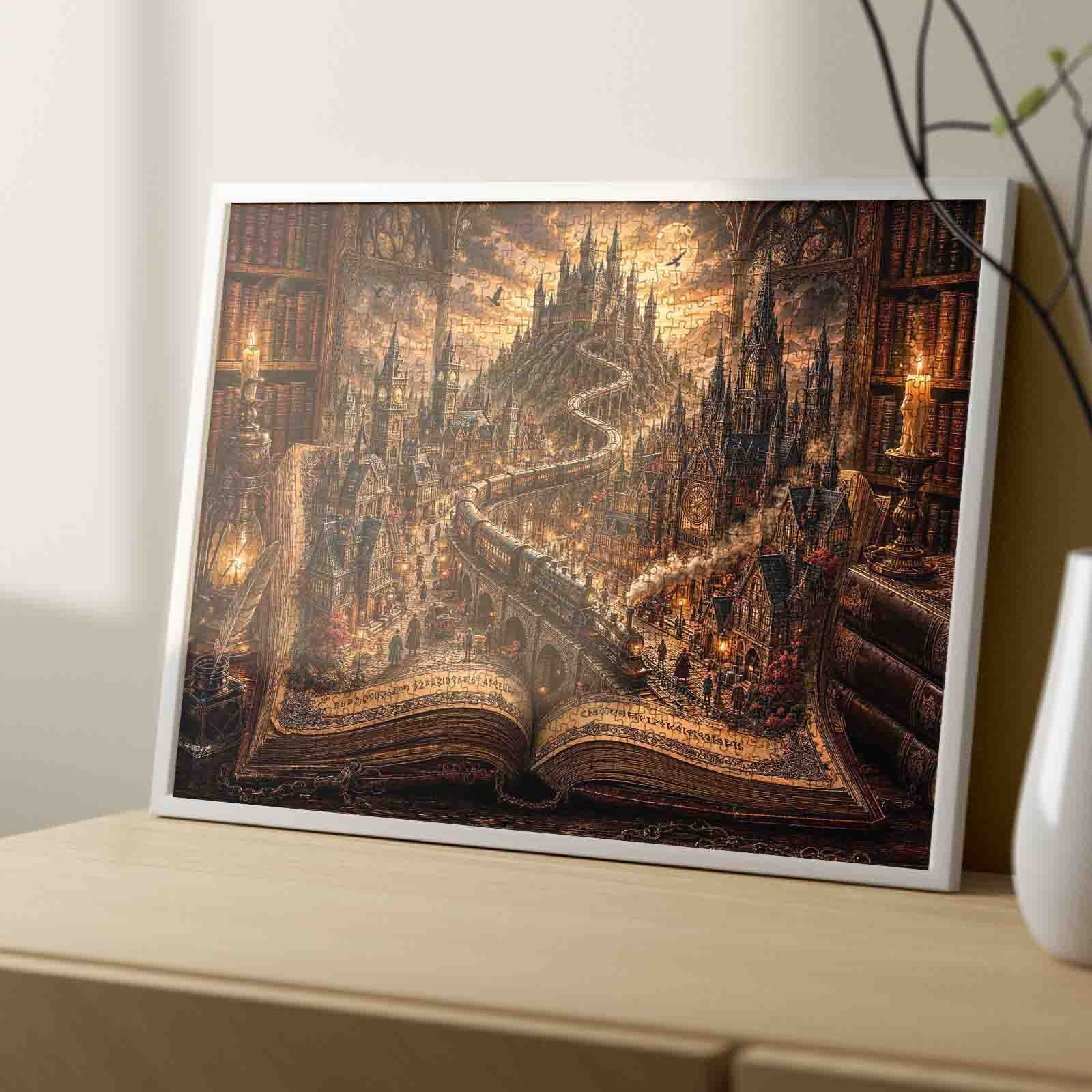 tucocoo-gothic-storybook-train-puzzle-1000-teile-landschaft image 4