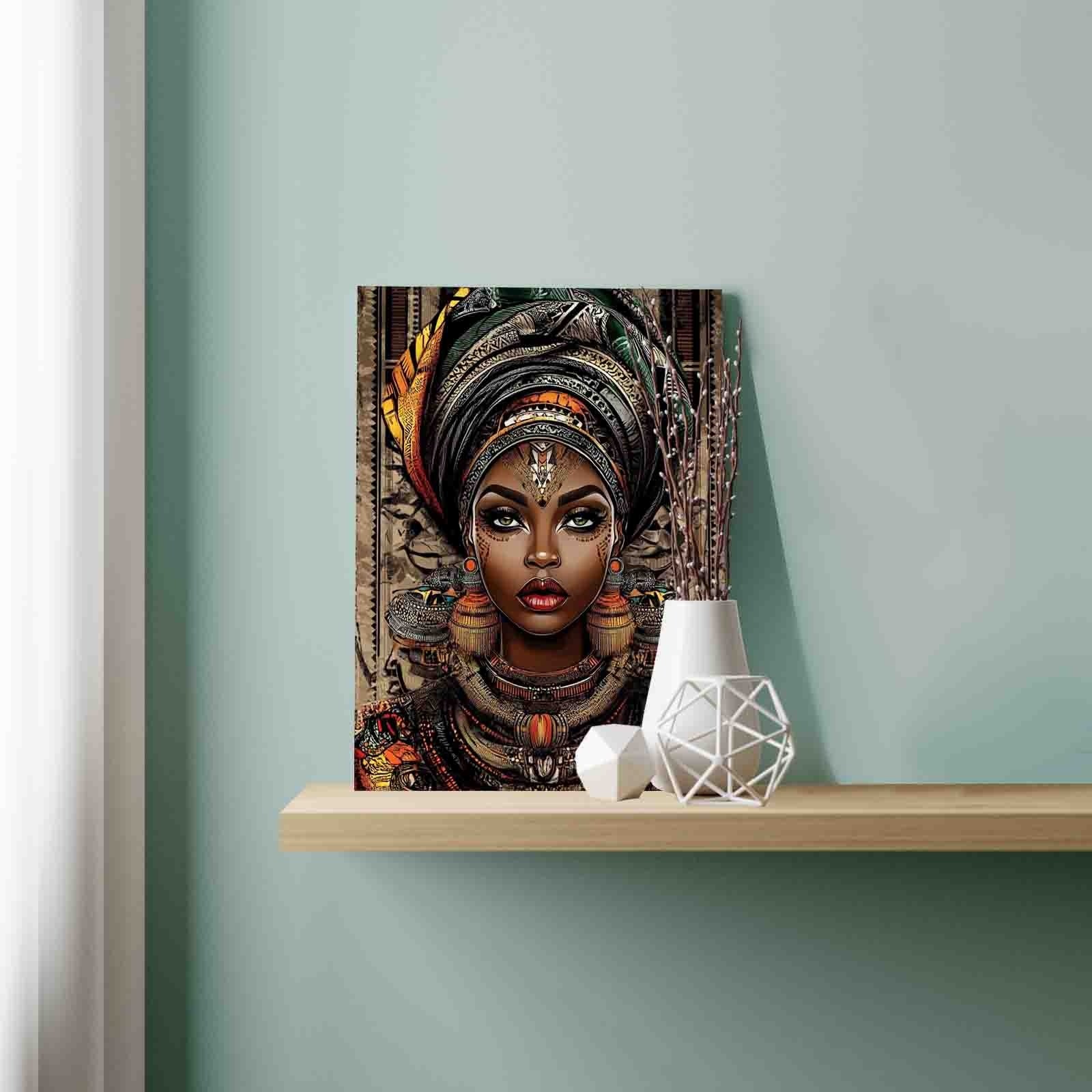 tucocoo-regal-tribal-queen-malen-nach-zahlen-portrait image 3