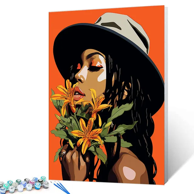 tucocoo-elegance-in-bloom-malen-nach-zahlen-40x50-cm-frau image 1