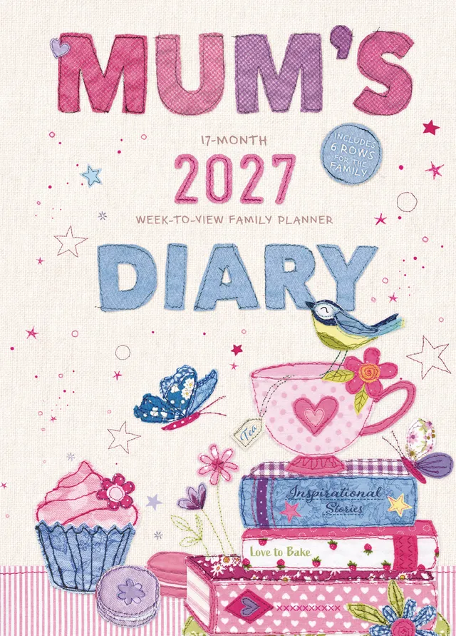 otter-house-mums-fabric-planner-a5-diary-2027-mama-tagebuch image 1