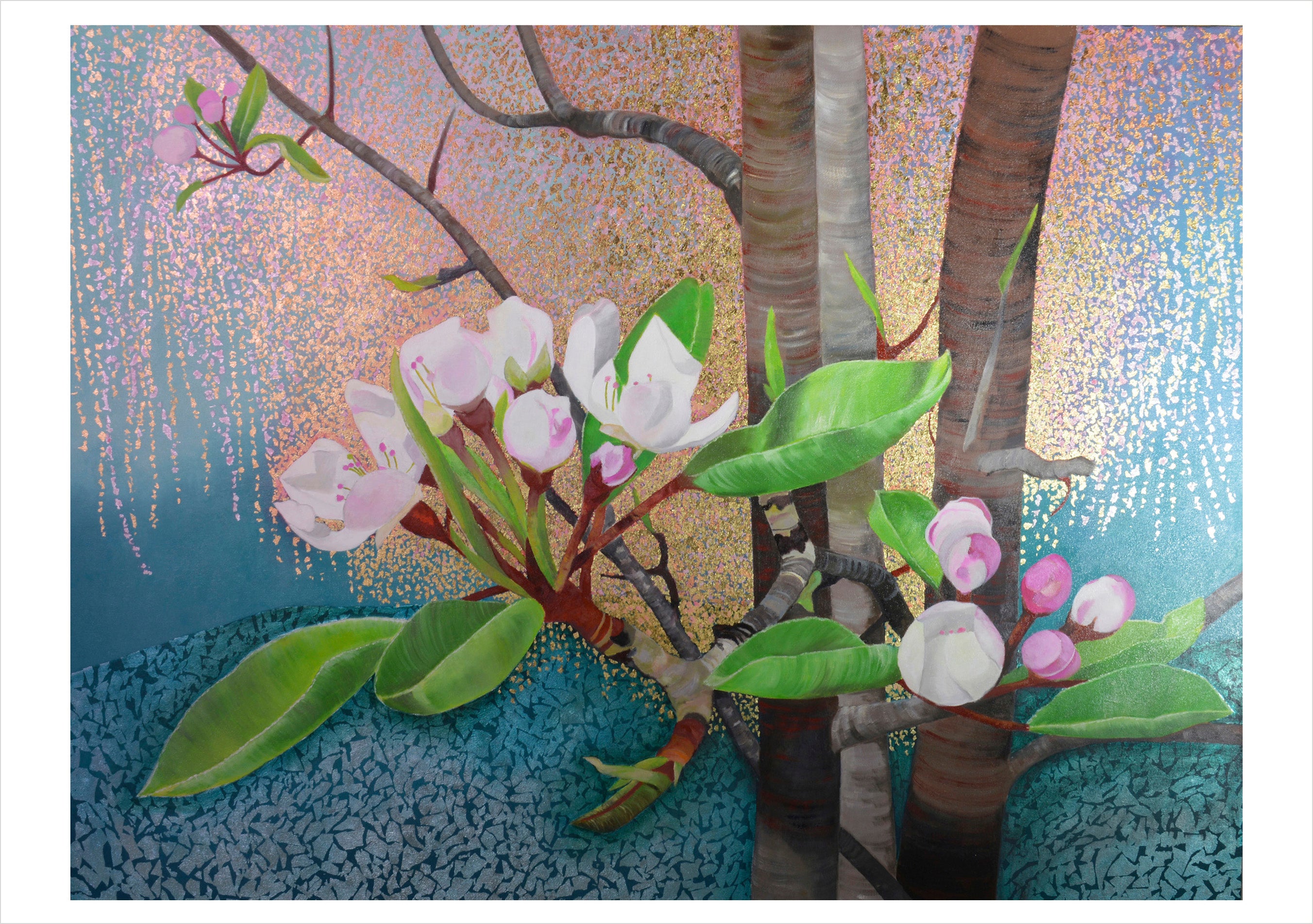 pomegranate-joan-metcalf-shimmer-klappkarten-20er-set-blumen image 5