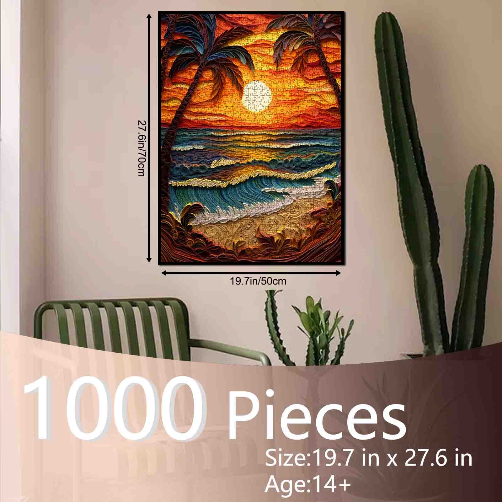 tucocoo-tropical-sunset-waves-puzzle-1000-teile-meer image 5
