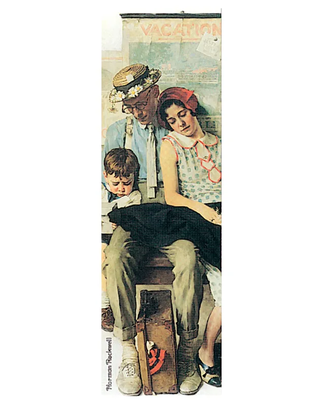pomegranate-bookmarks-family-home-from-vacation-lesezeichen-rockwell image 1