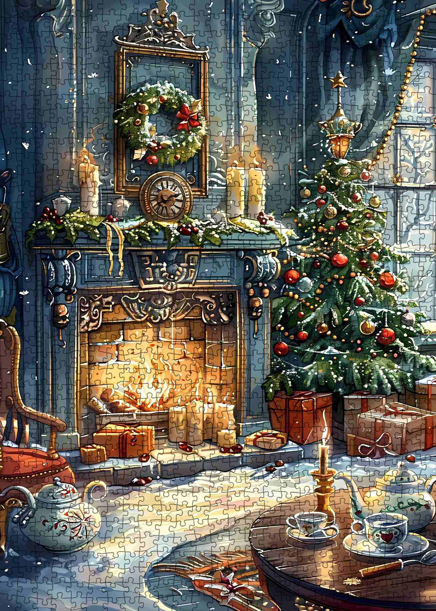 tucocoo-cozy-holiday-hearth-puzzle-1000-teile-kamin image 2