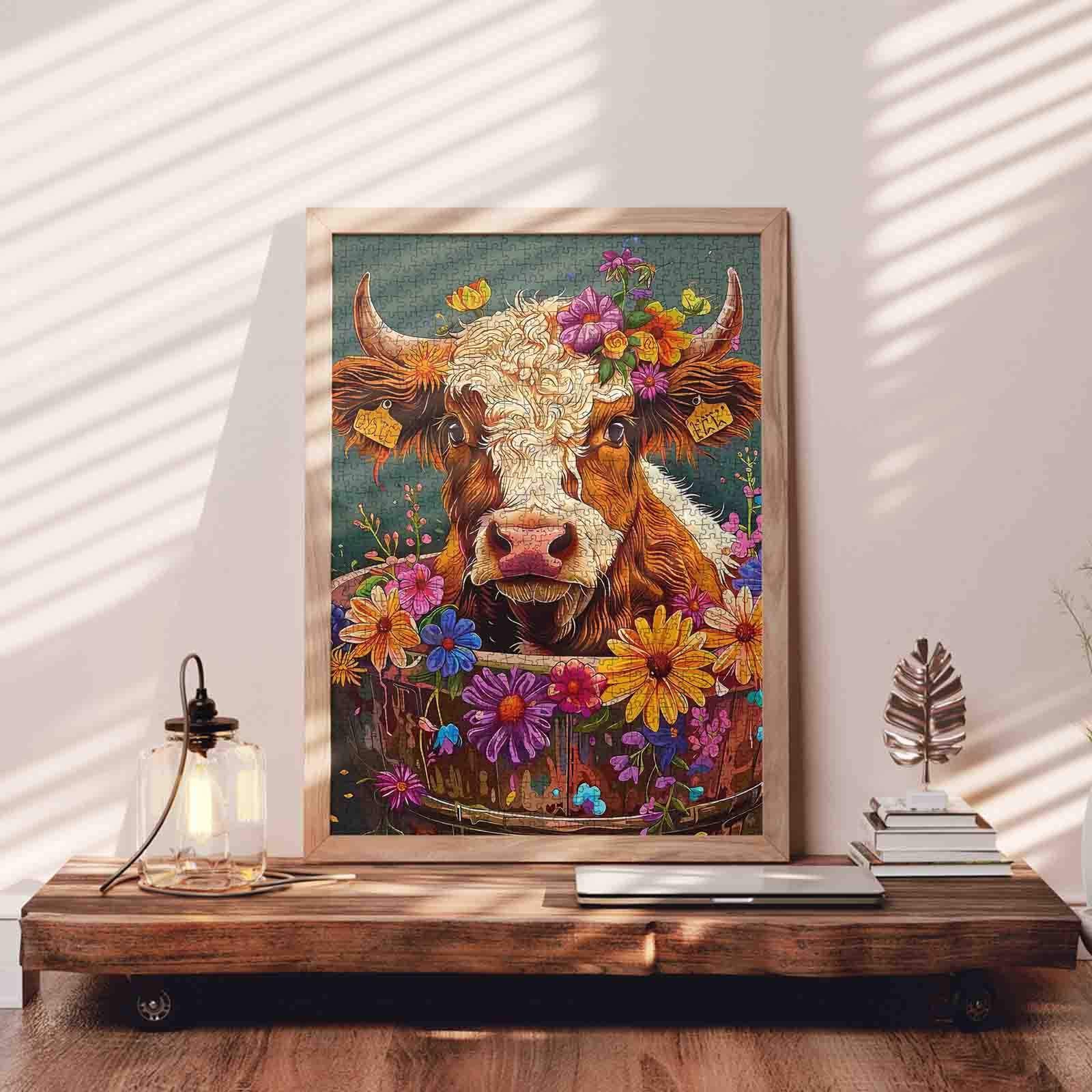 tucocoo-flower-cow-puzzle-1000-teile-blumenkrone image 3