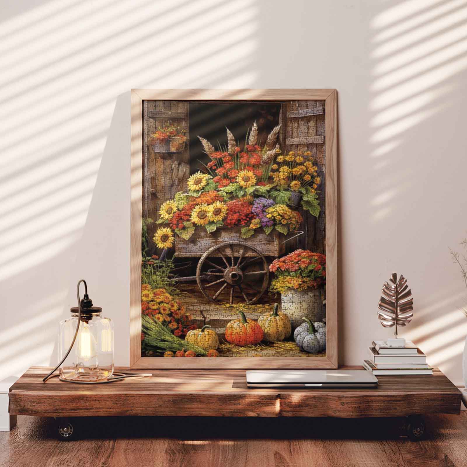 tucocoo-rustic-flower-cart-puzzle-1000-teile-blumenwagen image 3