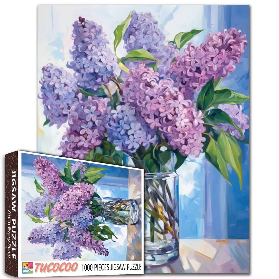 tucocoo-lilac-bouquet-puzzle-1000-teile-flieder-blumen image 1