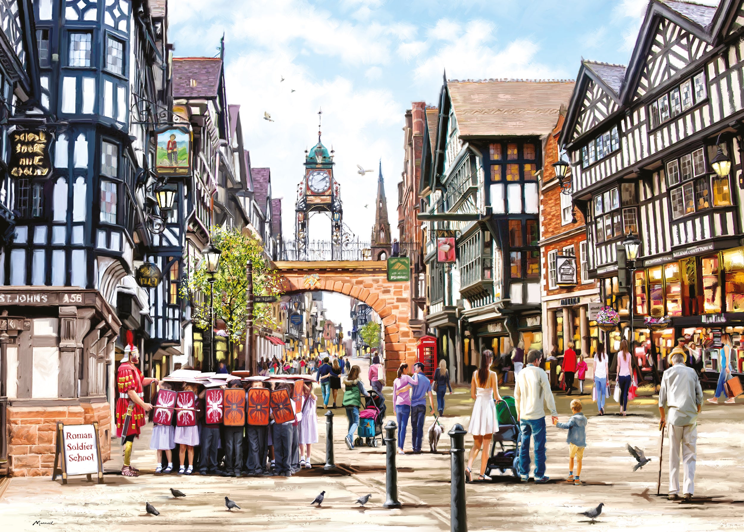 otter-house-chester-1000-teile-puzzle-jigsaw-rechteckig image 1