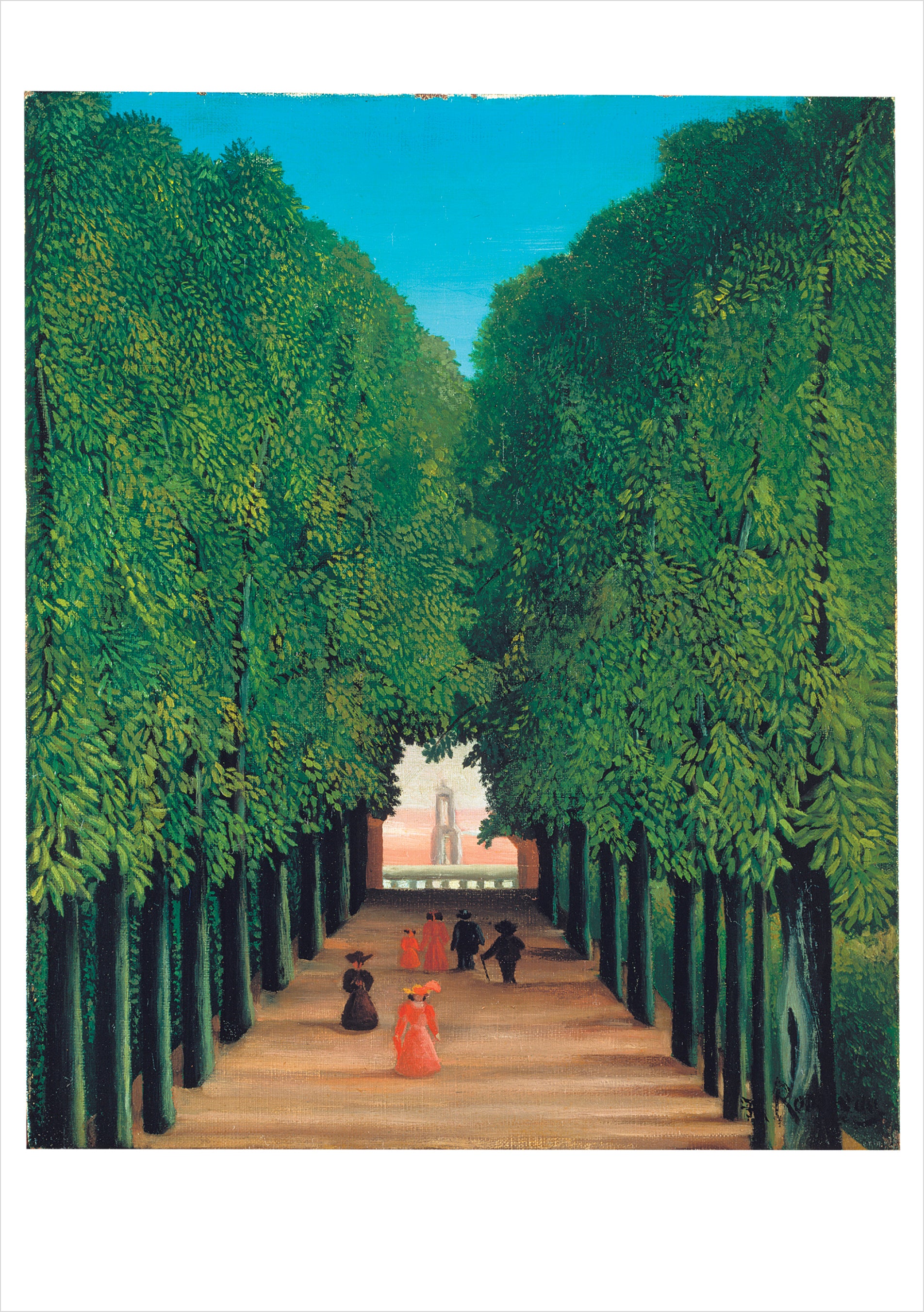 pomegranate-henri-rousseau-allee-klappkarte-blanko-einzelkarte image 1