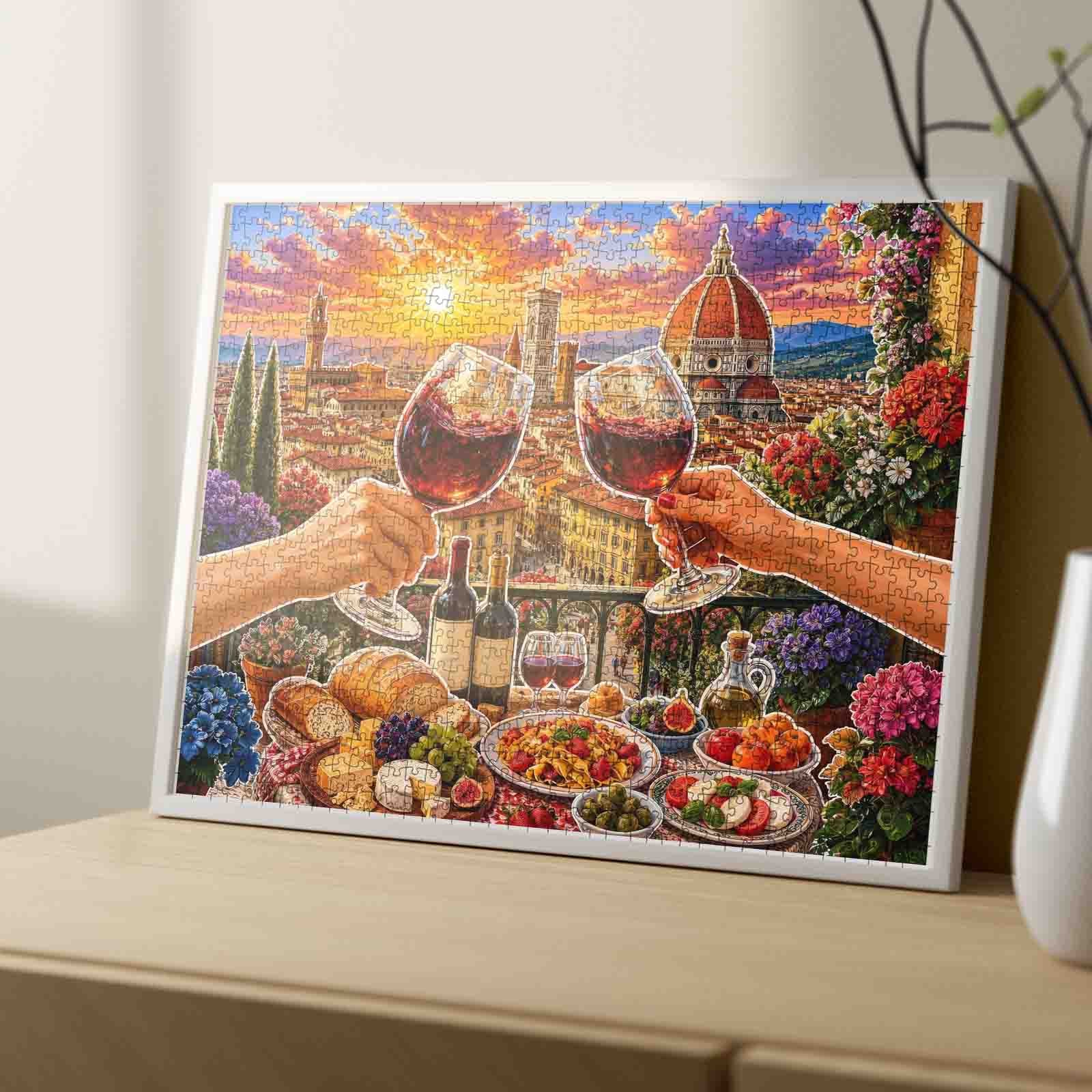 tucocoo-jigsaw-puzzles-florence-sunset-puzzle-1000-teile-wein image 3