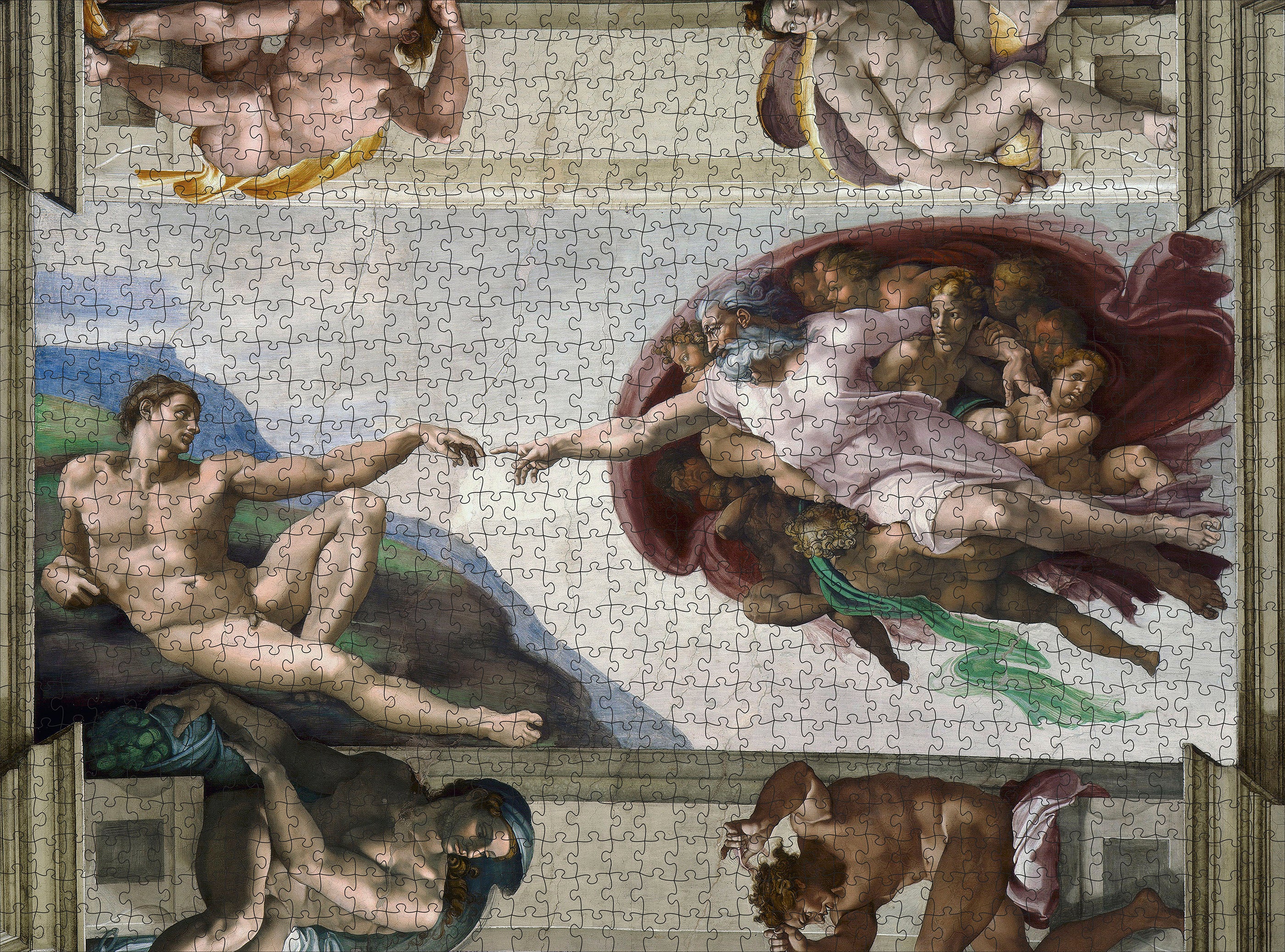 pomegranate-michelangelo-creation-of-adam-1000-teile-puzzle image 2