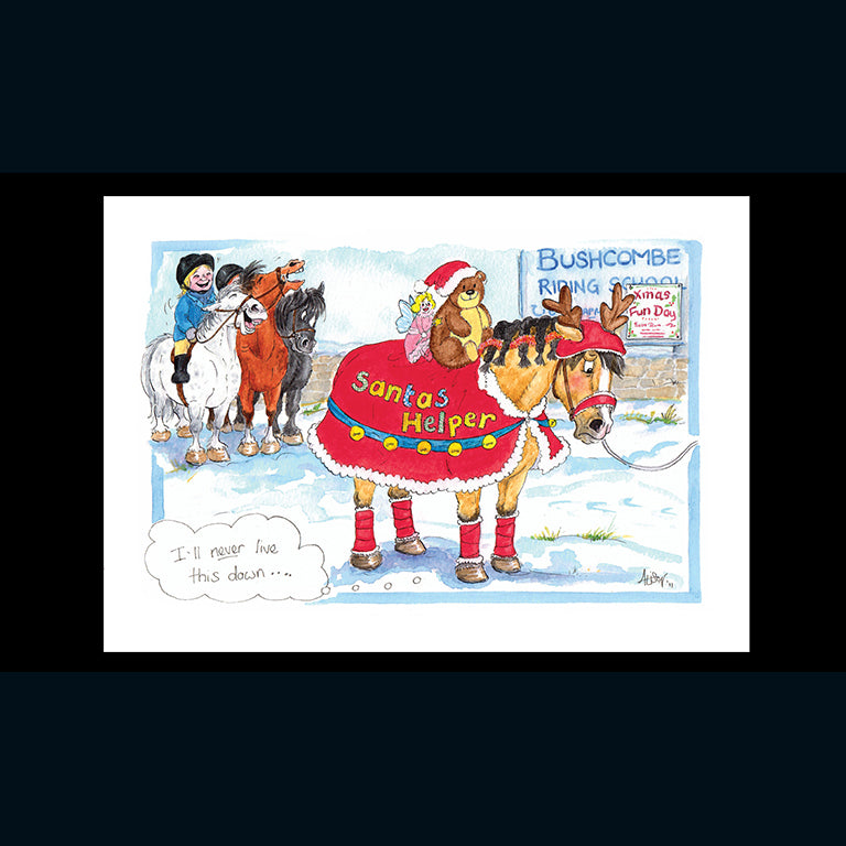 otter-house-christmas-alison-s-animals-weihnachtskarte-pferd-pony image 1