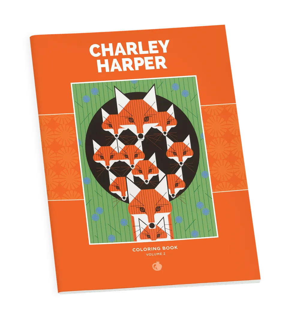 pomegranate-charley-harper-volume-2-malbuch-tiere-v-gel image 1