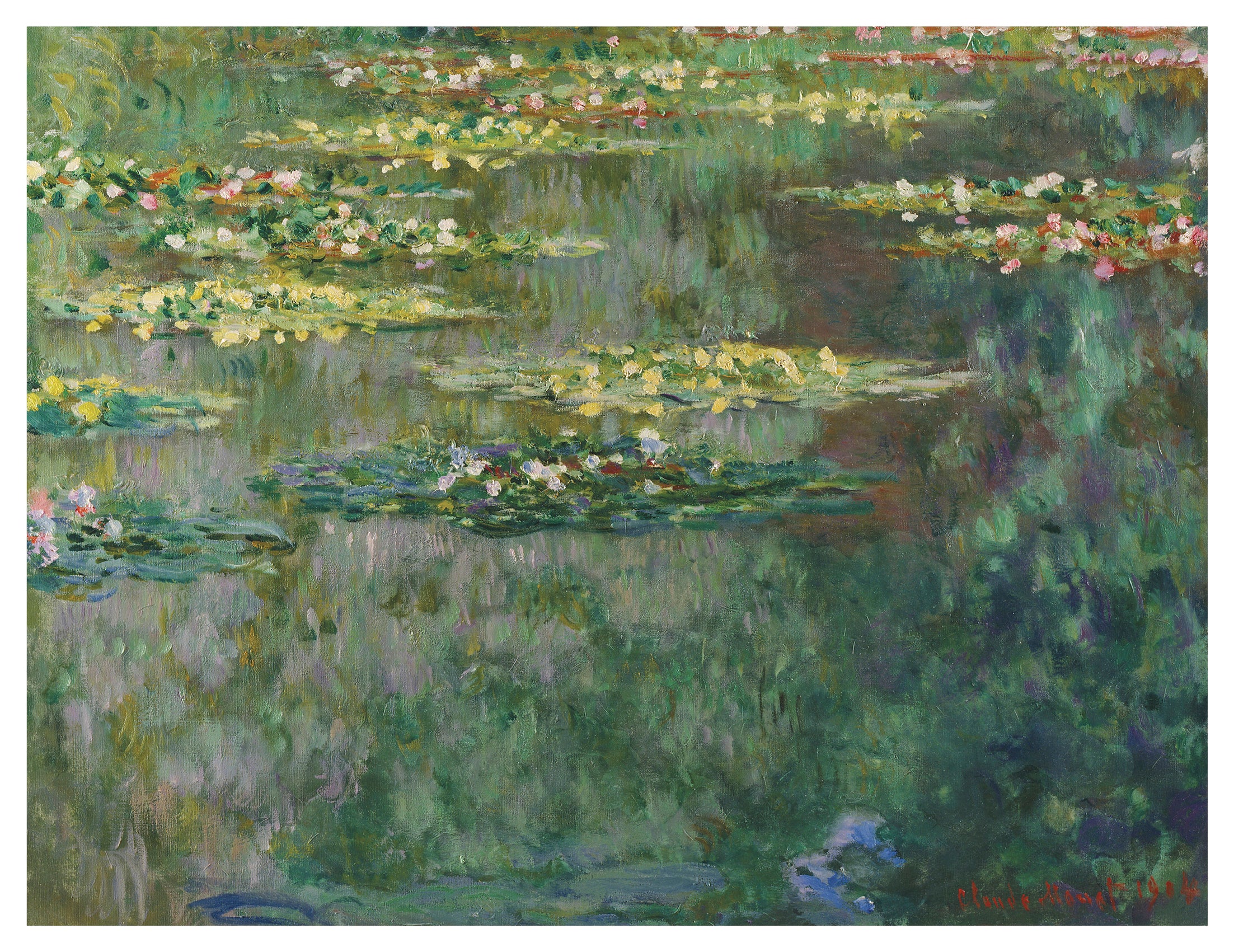 pomegranate-claude-monet-lily-pond-briefkarten-seerosen-box image 4