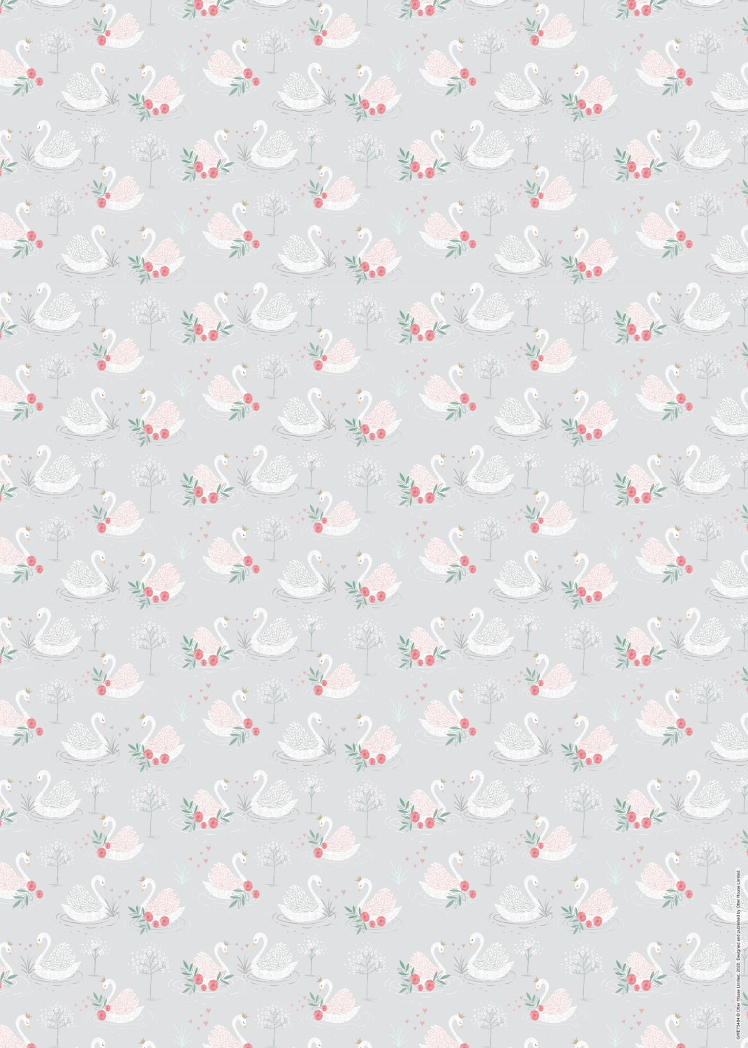 otter-house-gift-packaging-swans-geschenkpapier-2-bogen-tags image 2