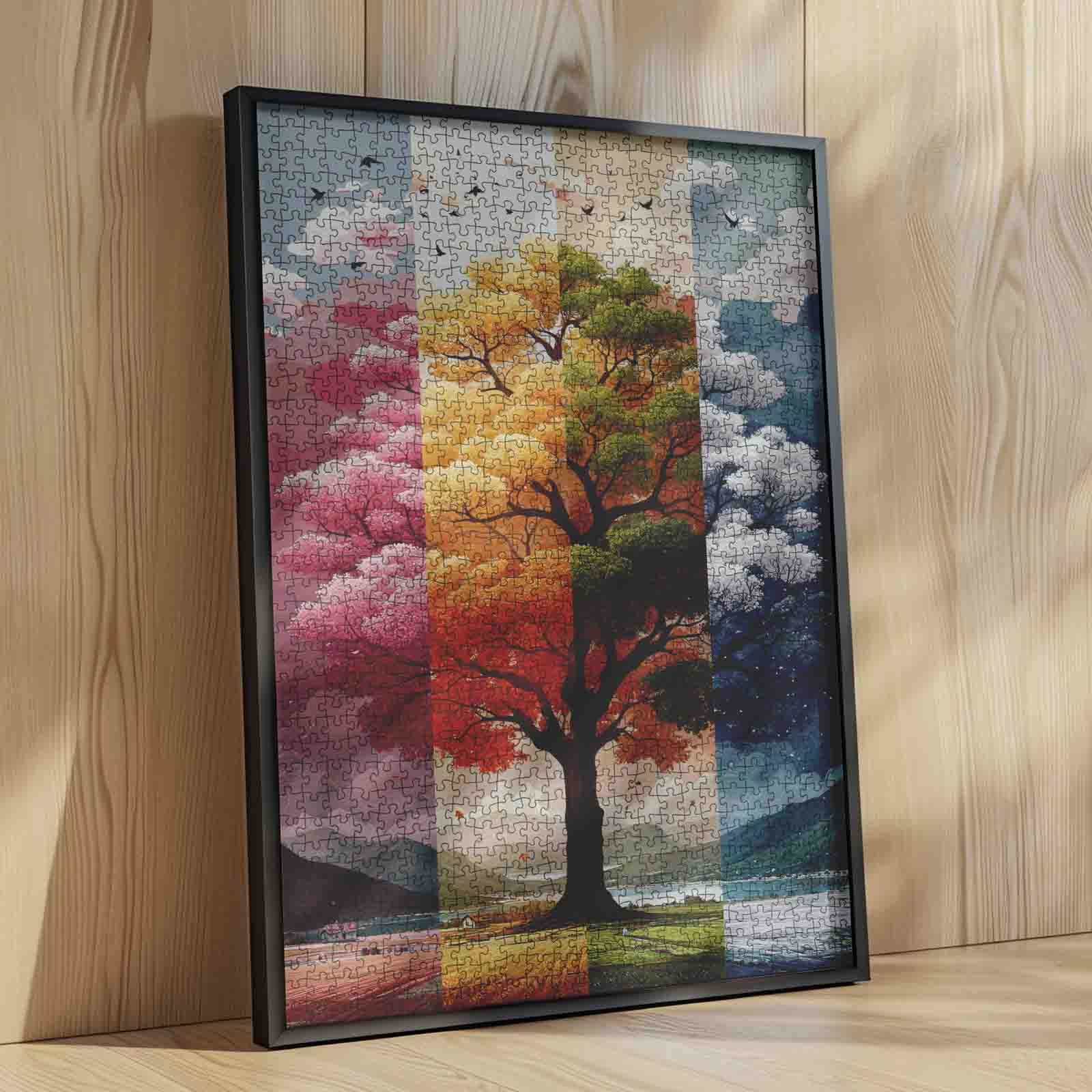 tucocoo-four-seasons-tree-puzzle-1000-teile-landschaft image 4