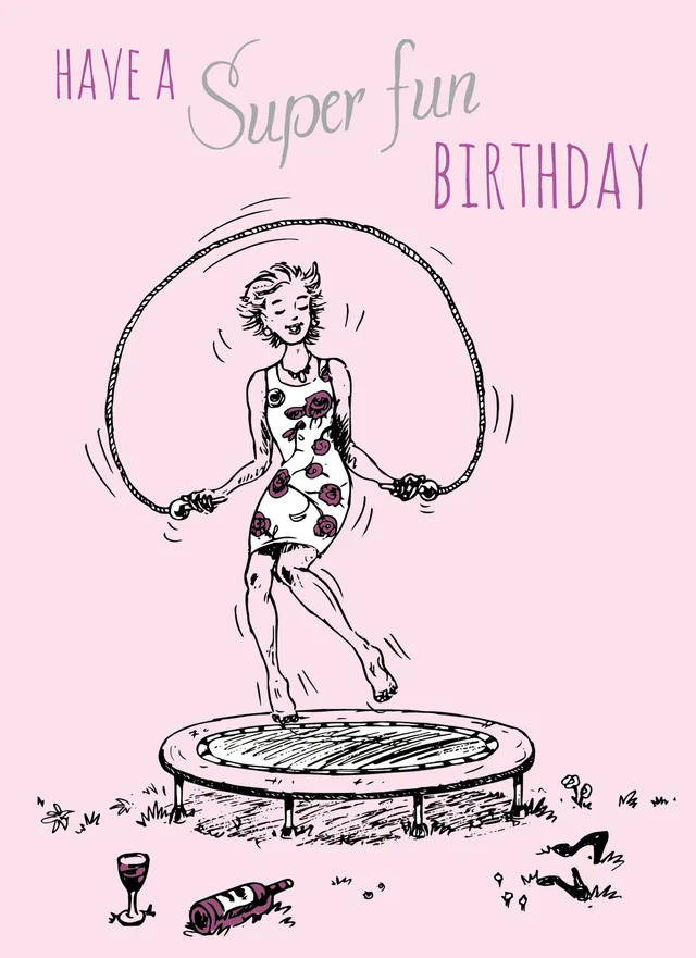 otter-house-greetings-cards-gru-karte-young-at-heart-trampoline image 1