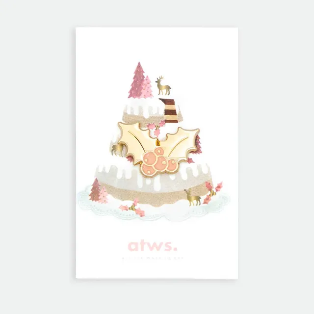 all-the-ways-to-say-holly-berry-pin-anstecker-emaille-gold image 1