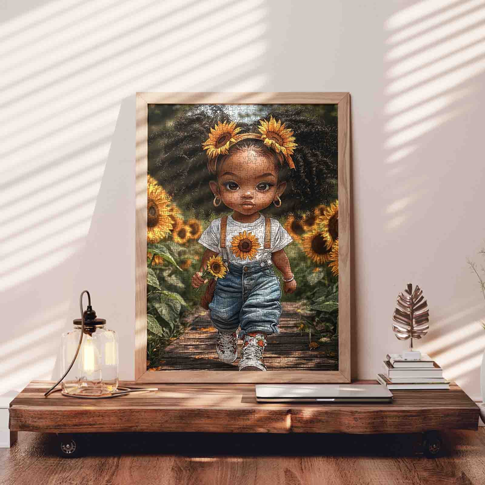 tucocoo-jigsaw-puzzles-sunflower-girl-field-puzzle-1000-teile-blumen image 3