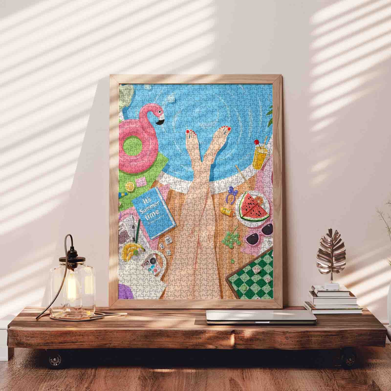 tucocoo-summer-poolside-relaxation-puzzle-1000-teile-sommer image 3