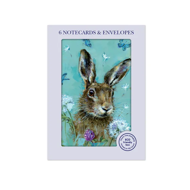 otter-house-stationery-mini-notecard-pack-hase-notizkarten-6er image 1
