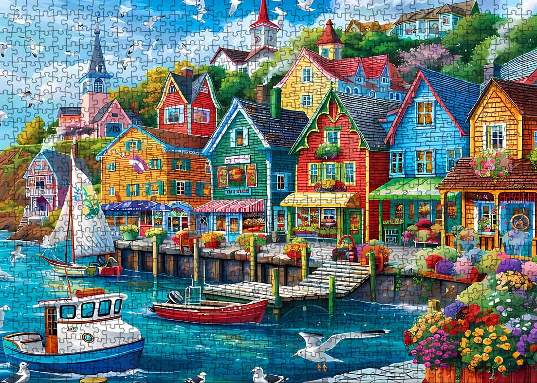 tucocoo-colorful-seaside-town-puzzle-1000-teile-k-stenort image 2