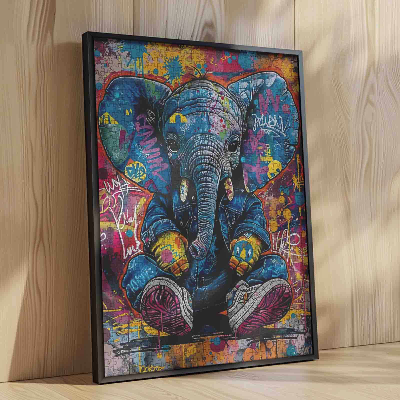tucocoo-graffiti-elephant-puzzle-1000-teile-elefant image 4