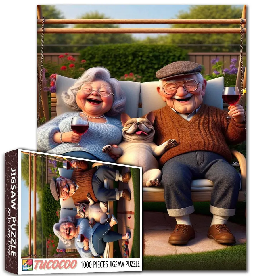tucocoo-golden-hour-companions-puzzle-1000-teile-paar image 1
