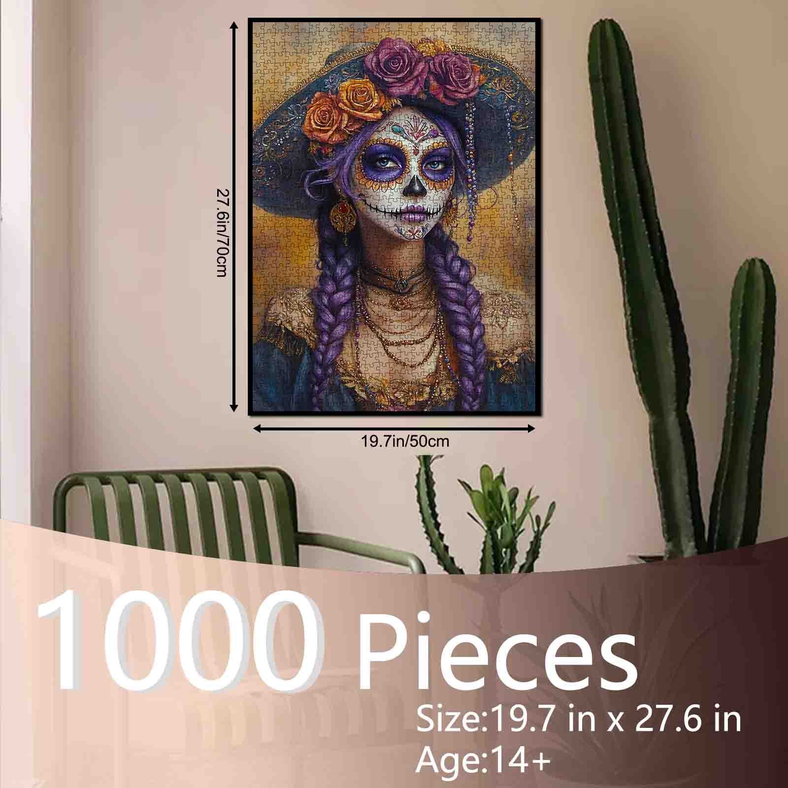 tucocoo-sugar-skull-lady-puzzle-1000-teile-totenkopf-frau image 5