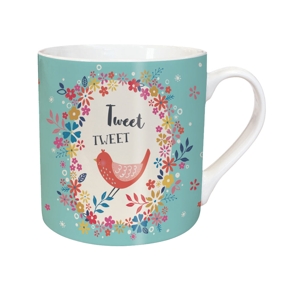 otter-house-tweet-tweet-tarka-mug-tasse-porzellan-290-ml-vogel image 1