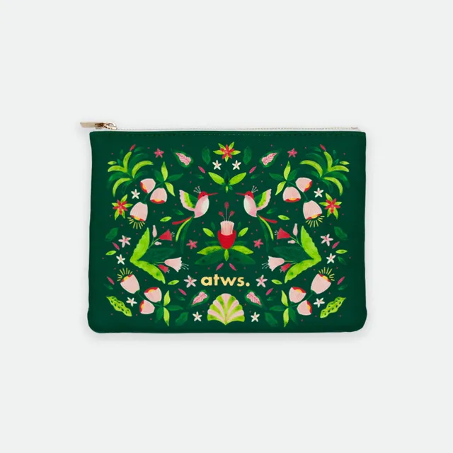 all-the-ways-to-say-pouch-bags-green-jungle-kosmetiktasche-gr-n-19x14-cm image 1