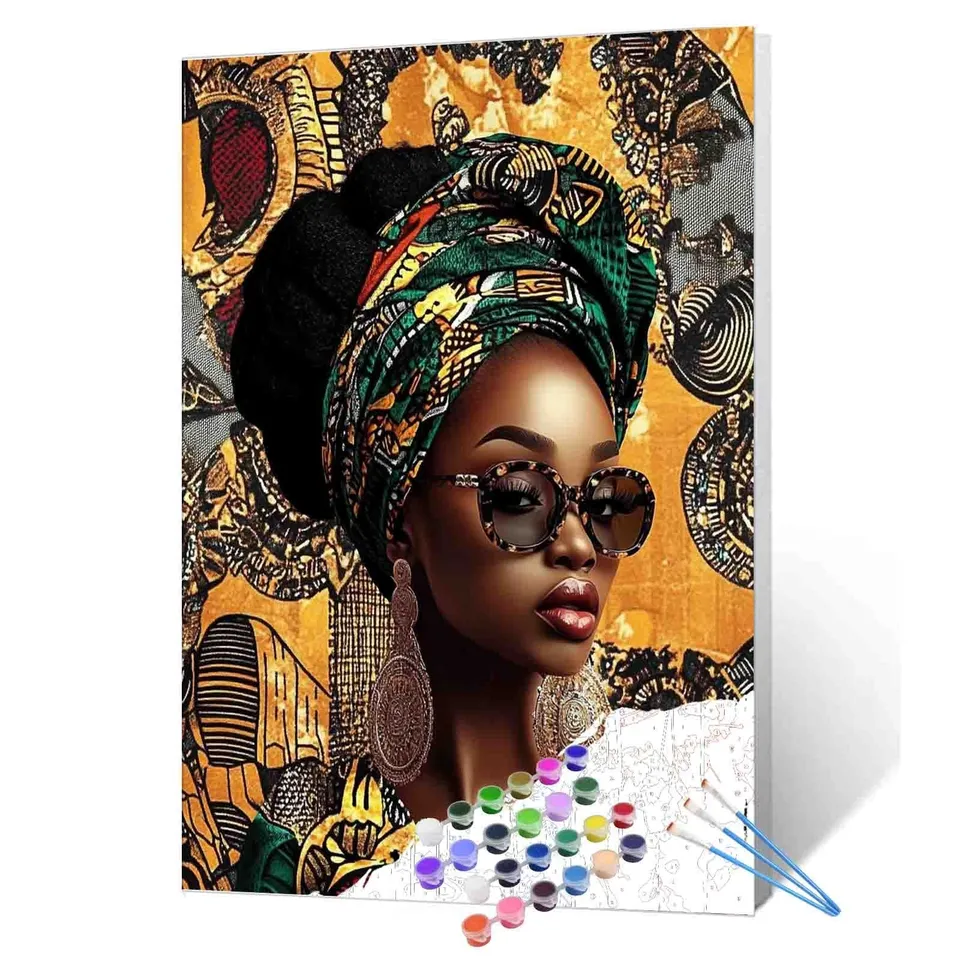 tucocoo-paint-by-numbers-cultural-elegance-portrait-malset-40x50-frau image 1