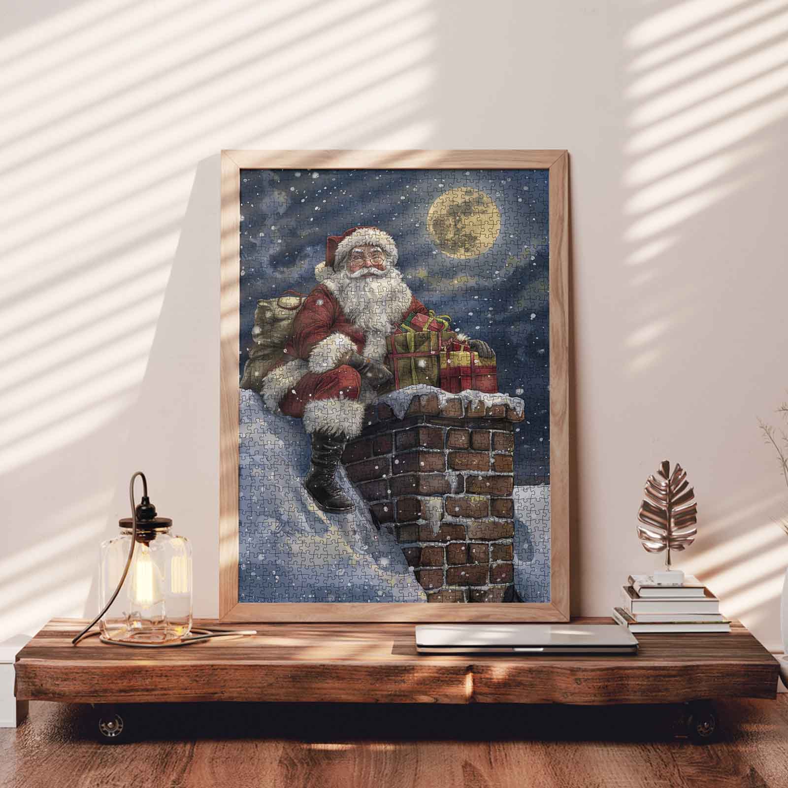 tucocoo-moonlit-rooftop-santa-puzzle-1000-teile-weihnachten image 3