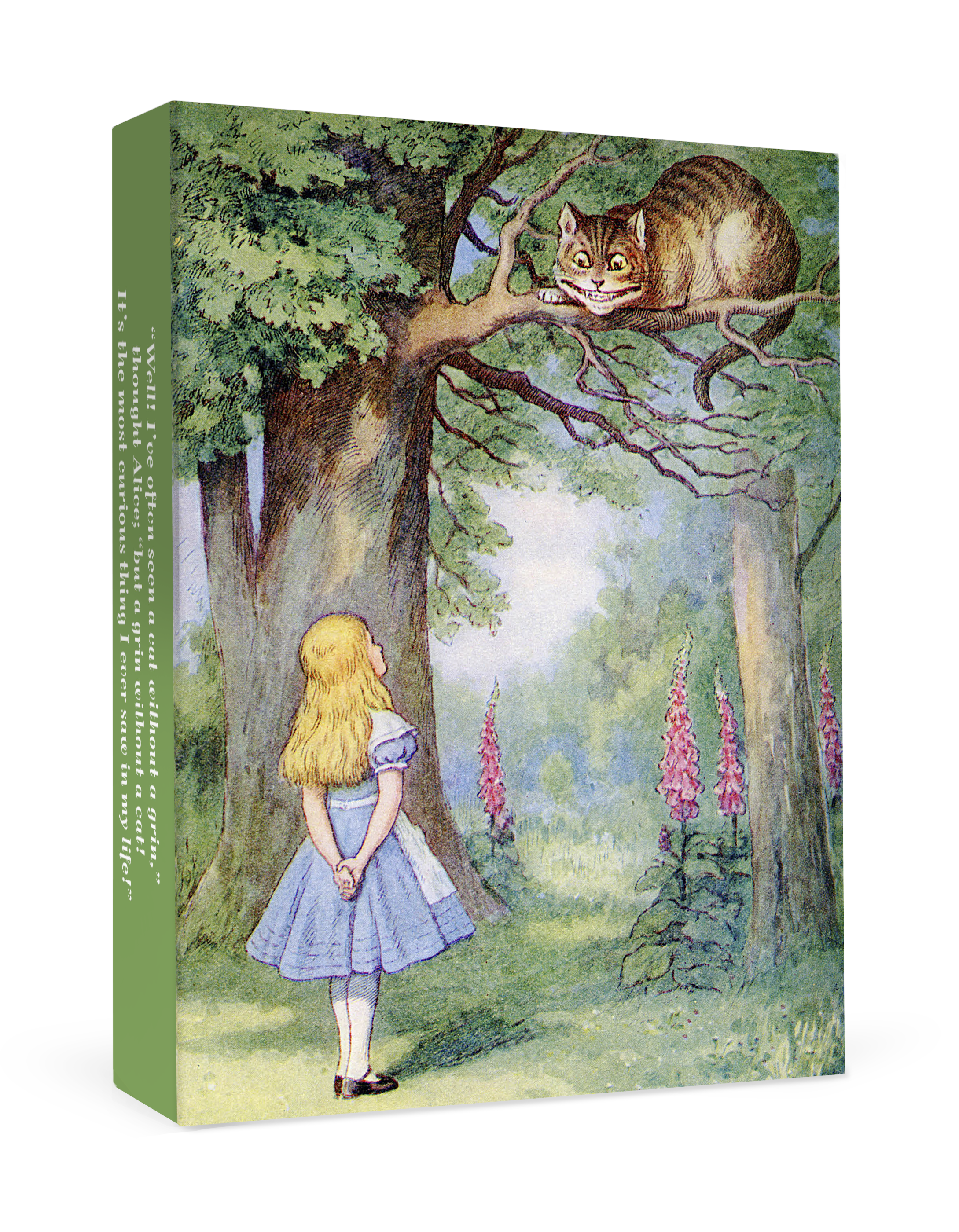 pomegranate-boxed-notecards-tenniel-alice-cheshire-cat-karten-set-klein-katzen image 1