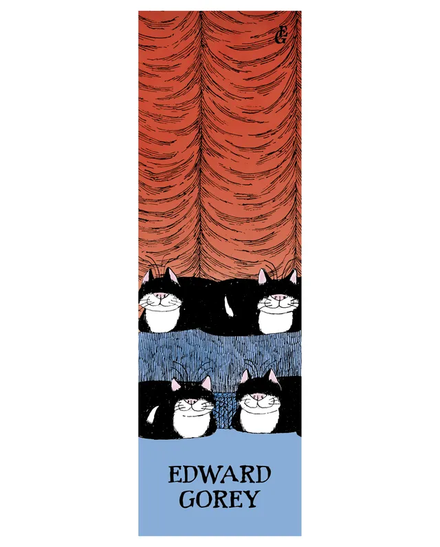 pomegranate-bookmarks-edward-gorey-jellicle-cats-lesezeichen-katzen image 1
