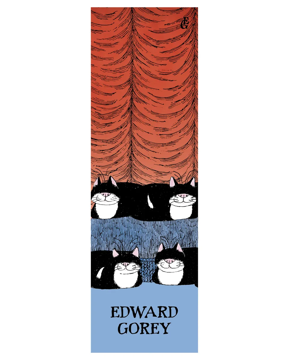 pomegranate-bookmarks-edward-gorey-jellicle-cats-lesezeichen-katzen image 1