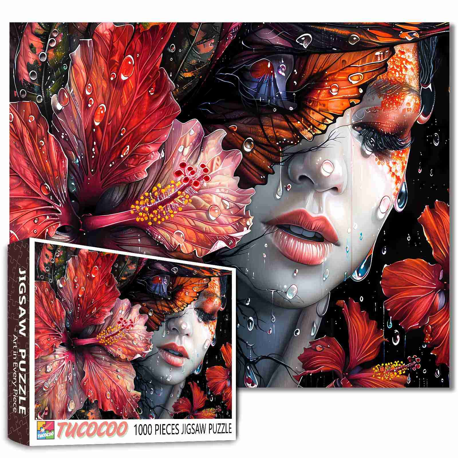 tucocoo-ethereal-floral-essence-puzzle-1000-teile-frau image 1