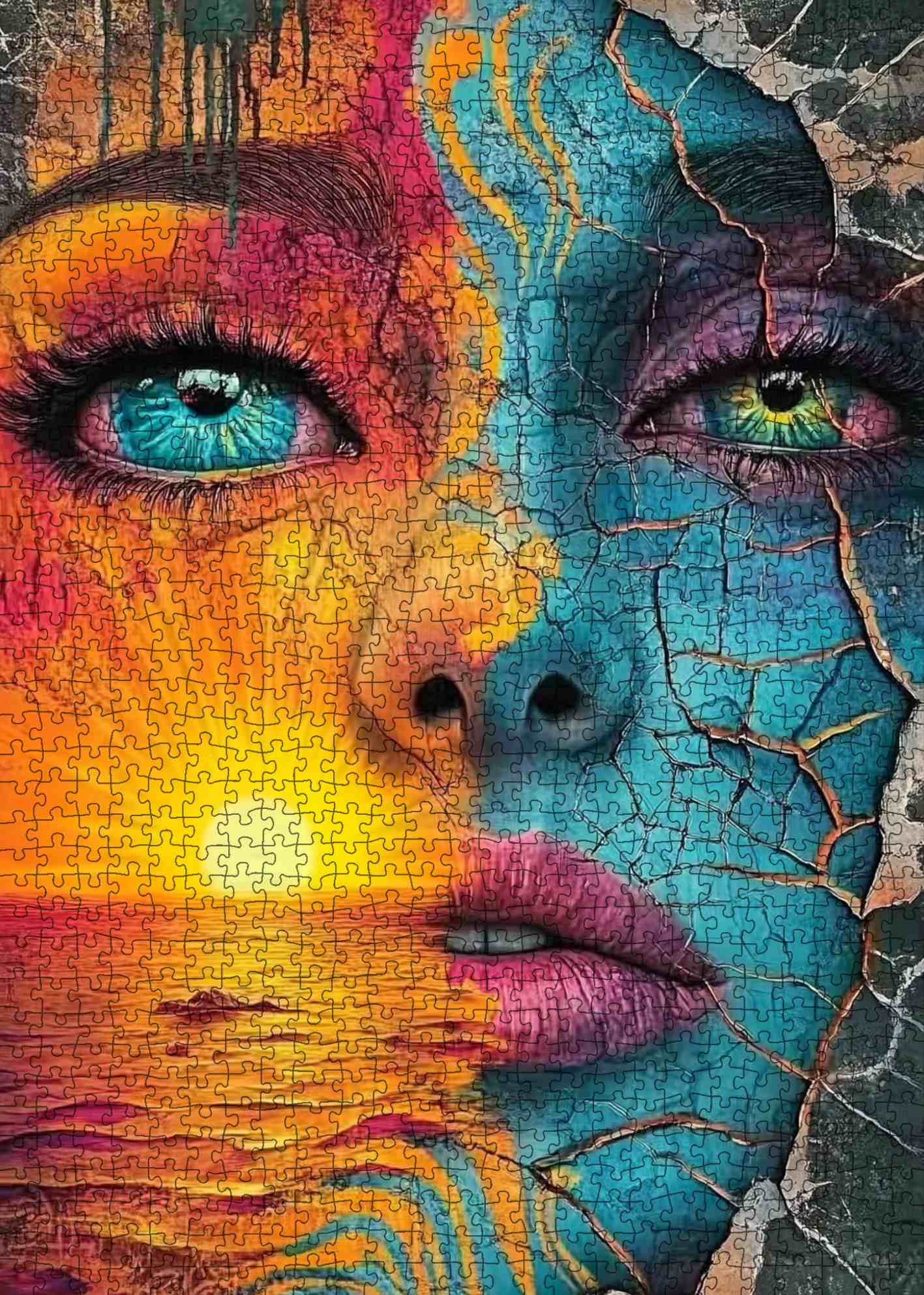 tucocoo-dual-nature-graffiti-puzzle-1000-teile-frau image 2