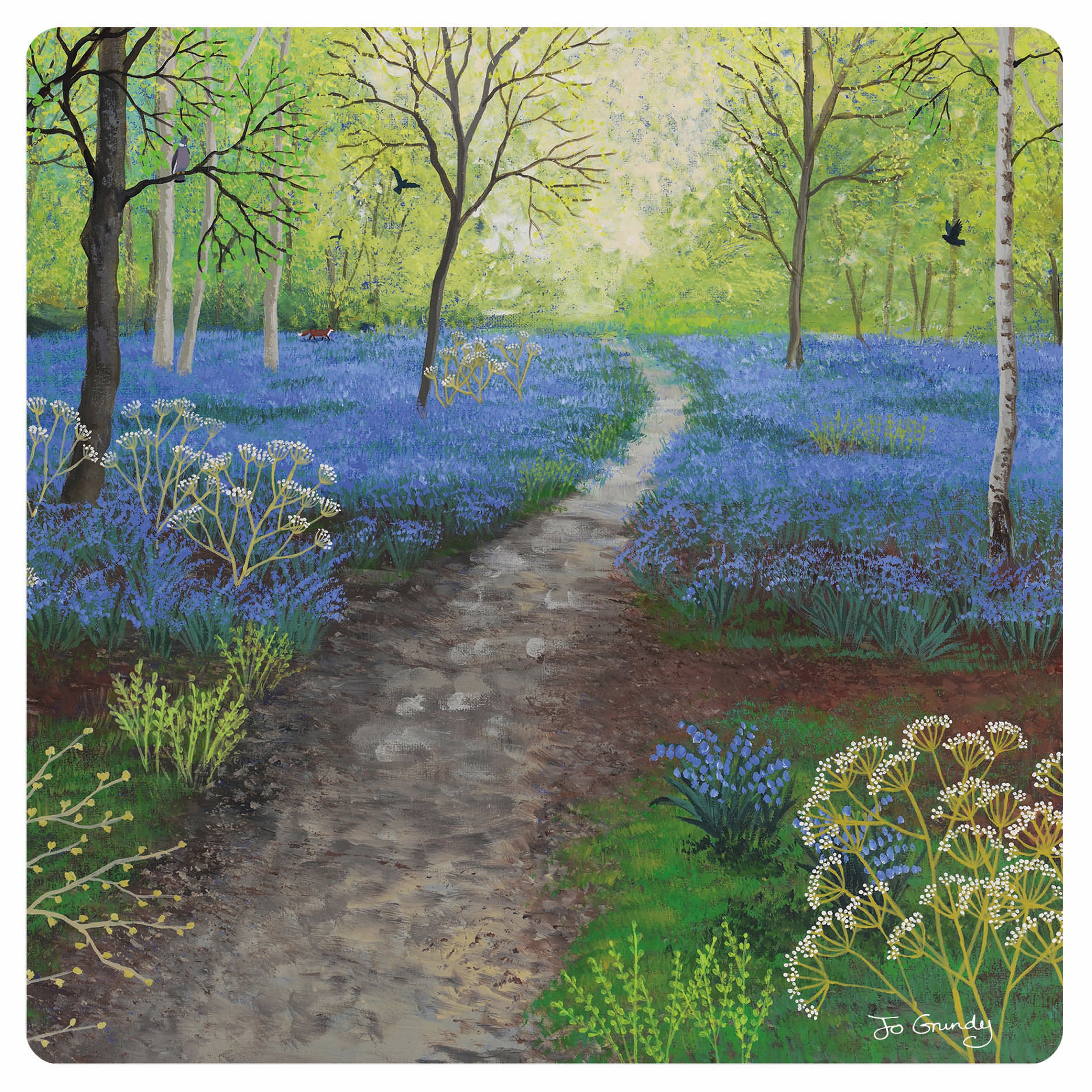 otter-house-jo-grundy-woodland-blue-gru-karte-waldmotiv image 1