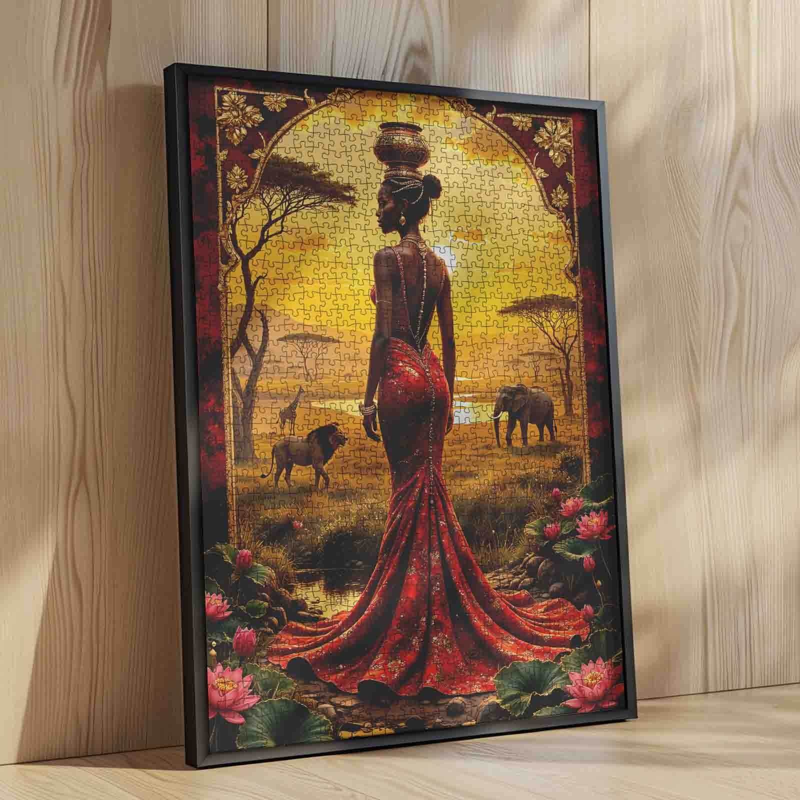 tucocoo-african-sunset-queen-puzzle-1000-teile-savanne image 4