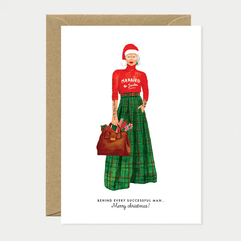all-the-ways-to-say-married-to-santa-weihnachtskarte-a6 image 1